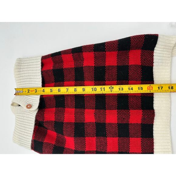 Dog Cable knit sweater Buffalo Plaid Ralph Lauren Christmas XL *read Wag n Woof - Picture 9 of 10